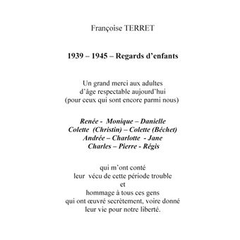 1939-1945 Regards d'enfants
