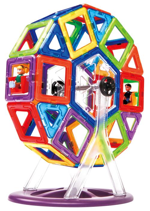 Jeu de Construction Magnétique Magformers Carnaval Set, 46 pièces