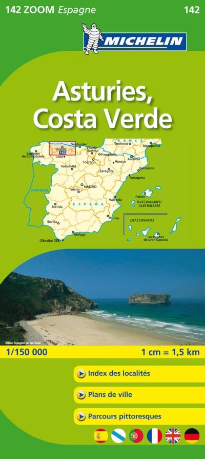 Asturies, Costa Verde Cartes Zoom Kaarten
