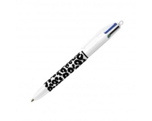 Stylo à bille Bic Velvet 4 couleurs Blanc