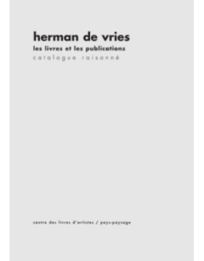 Les livres et les publications – Catalogue raisonné