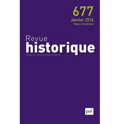 Revue historique 2016 -  Collectif - broché
