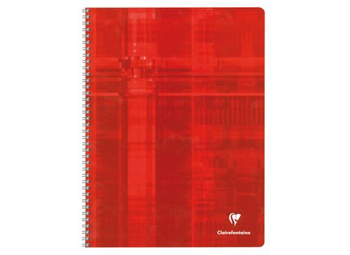 Cahier reliure intégrale de 100 pages Clairefontaine Seyès 24 x 32 cm Modèle aléatoire