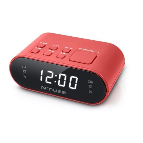 Muse M-10 Wekkerradio Rood