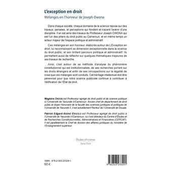 L'exception en droit