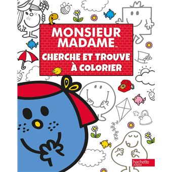 Monsieur Madame-Cherche et trouve à colorier