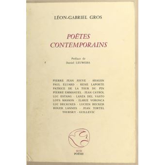 Poètes contemporains - 1
