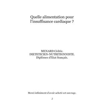 Quelle alimentation pour l'insuffisance cardiaque ?