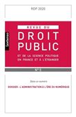 Revue du droit public et de la science politique en France et à l'étranger N°5-2020