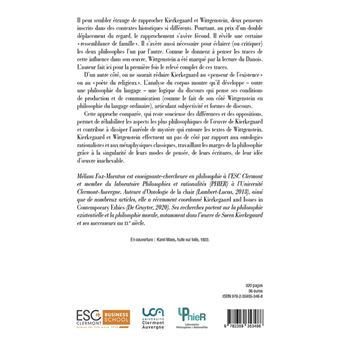 Kierkegaard et Wittgenstein