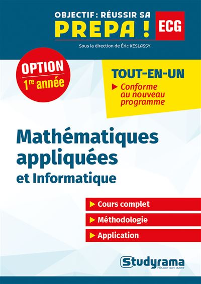 Mathématiques appliquées - Informatique, 1re année