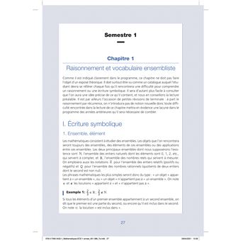 Mathématiques appliquées et Informatique 1re année