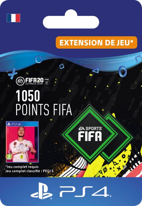 Code de téléchargement FIFA 20 Ultimate Team 1050 points PS4