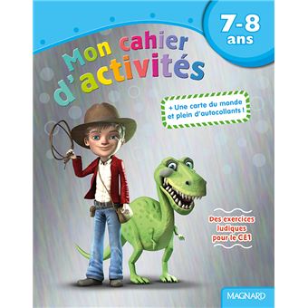Mon cahier d'activités 7-8 ans - Dinosaure 7-8 ans - broché