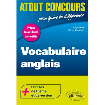 Vocabulaire anglais