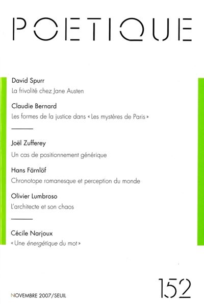 Poétique,  n°152 -  Collectif - broché