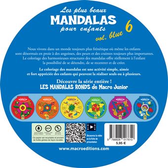 Les plus beaux Mandalas pour les enfants - serie n°1 - Volume Bleu_6