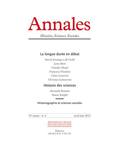 Annales histoire sciences sociales 2015/2