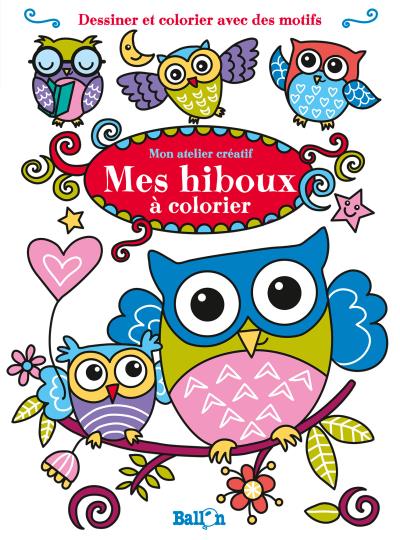 Mes hiboux à colorier