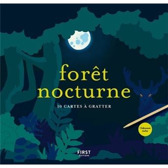 Forêt nocturne - 10 cartes à gratter