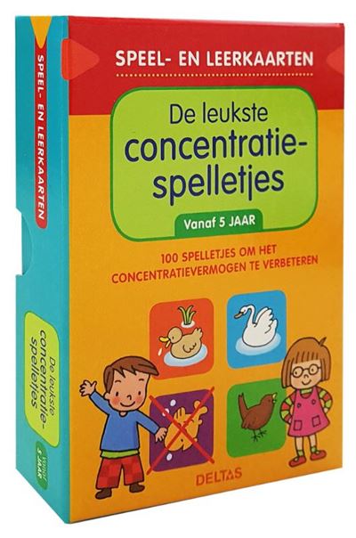 Speel- en - 100 spelletjes om het concentratievermogen te verbeteren - Speel- leerkaarten - De leukste concentratiespelletjes (vanaf 5 jaar) -, Livre tous les livres à la Fnac
