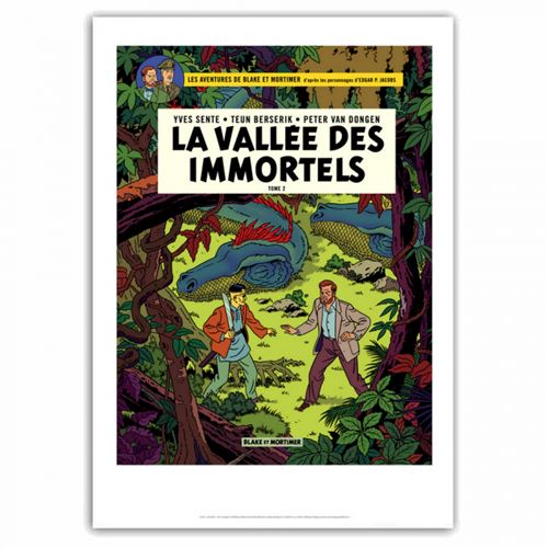 Affiche Blake et Mortimer La vallée des immortels T2 40 x 60cm