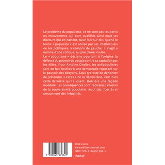 L'antipopulisme ou la nouvelle haine de la démocratie