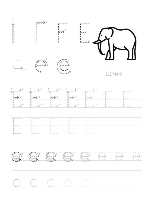 Mon Cahier d'écriture: Apprendre lettre majuscule - Pour apprendre a ecrire,  apprendre les lettres et apprendre l'alphabet (French Edition):  Preschoolkidilix: 9781731035745: : Books