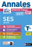 Annales Bac 2021 Sciences Economiques et Sociales Term - Corrigé