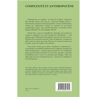 Complexité et anthropocène