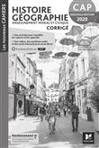 Les nouveaux cahiers - HISTOIRE-GEOGRAPHIE-EMC - CAP - Ed. 2020 - Corrigé