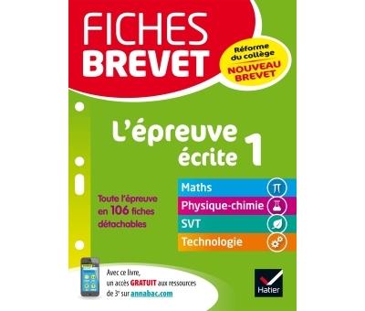 Fiches Brevet L'épreuve écrite 1 Fiches De Révision En Maths, Physique ...