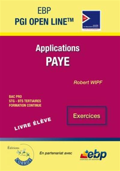 EBP PGI Open Line Ligne - Livre élève