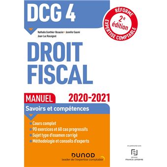 DCG 4 Droit fiscal - Manuel - 2020/2021