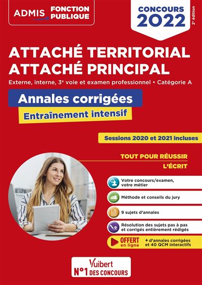 Concours Attaché territorial - Annales corrigées - Catégorie A
