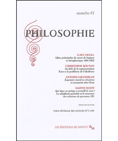 Philosophie 81 -  Collectif - broché