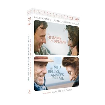 Coffret Les plus belles années d'une vie et Un homme et une femme Edition Collector Limitée Combo Blu-ray DVD