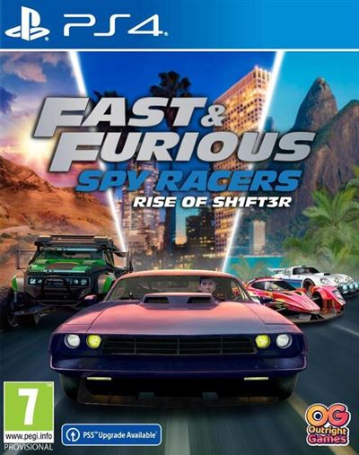 Fast Furious: Spy Racers L ascension de Sh1ft3r PS4