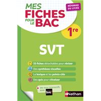 Mes fiches ABC pour le BAC Sciences et Vie de la Terre 1re