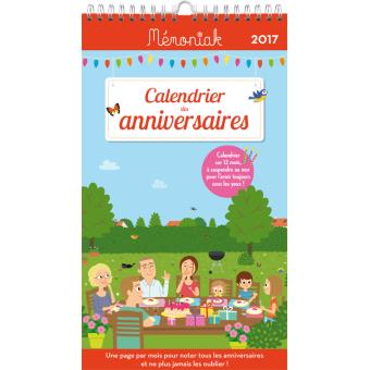 Calendrier Des Anniversaires Memoniak 17 Broche Collectif Achat Livre Fnac