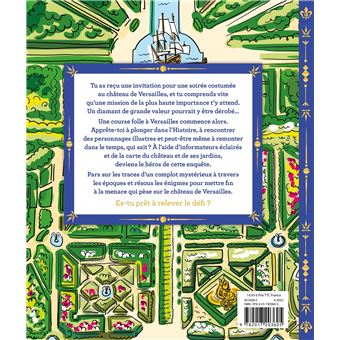 Disparition à Versailles - livre avec carte