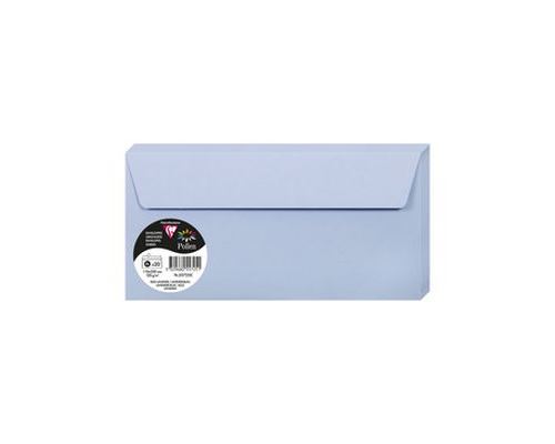 Pack de 20 enveloppes DL Pollen 110 x 220 mm Bleu Lavande