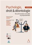 Psychologie, droit & déontologie