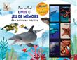 Mon coffret livre et jeu de mémoire des animaux marins