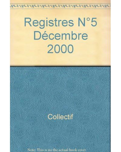 Registres,5 -  Collectif - broché