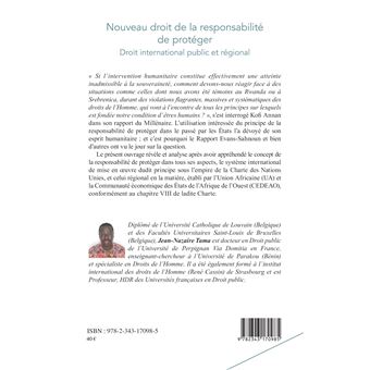Nouveau droit de la responsabilité de protéger