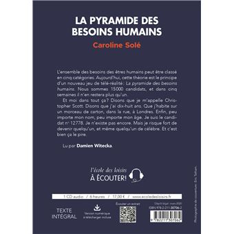 La pyramide des besoins humains