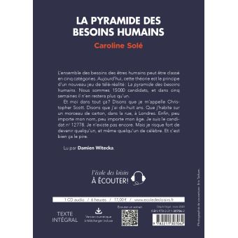 La pyramide des besoins humains