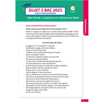 Annales Objectif BAC 2022 Français 1res