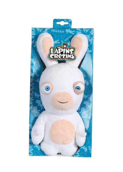 PELUCHE 30 CM LAPINS CRETINS BOUCHE FERM